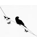 I envisions  birdcage with an open door. Inside the cage, a lifeless bird and others flying away  tattoo design idea