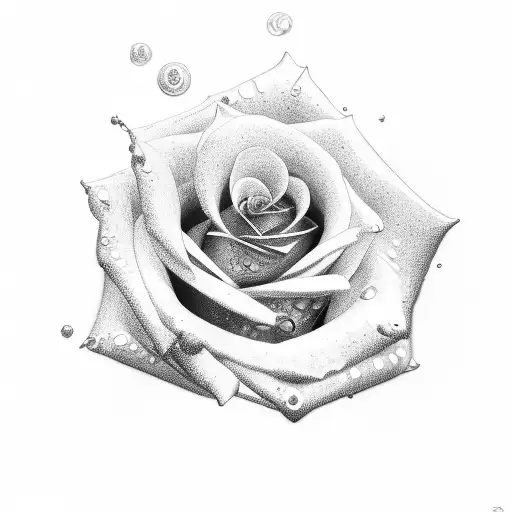 Rose with name tattoo design idea