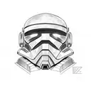 captain Rex helmet with crossbones tattoo design idea