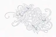 J, L, M cursive tattoo tattoo design idea