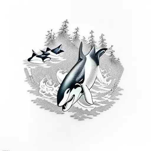 orca  tattoo design idea