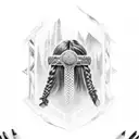 arrowhead native realistic with braids incorporated  tattoo design idea