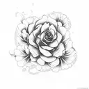 japanese floral tattoo design idea