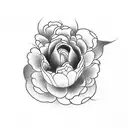 japanese floral tattoo design idea