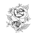 japanese floral tattoo design idea