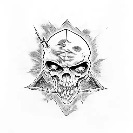 evil dead tattoo design idea