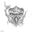 evil dead tattoo design idea