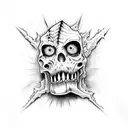 evil dead tattoo design idea