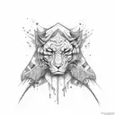 Ross loves Alex tattoo design idea