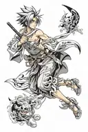 iconic manga panels tattoo design idea