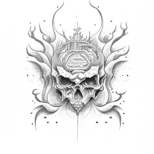 Heaven Or Hell tattoo design idea