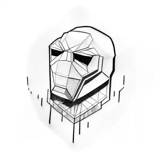 mf doom mask  tattoo design idea
