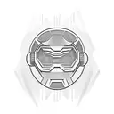 mf doom as a god tattoo design idea