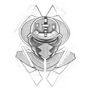 mf doom as a god tattoo design idea