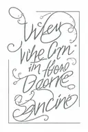 the text "when i'm alone slow dancing in the dark"  tattoo design idea