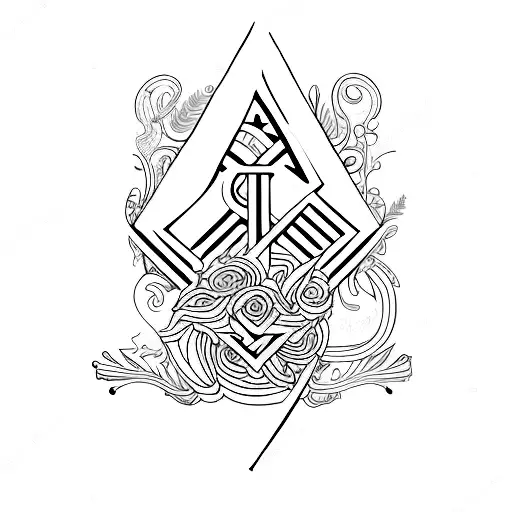 combine the initials: A, A, B, C, N, L tattoo design idea