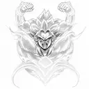 broly tattoo design idea