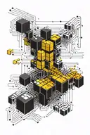 Rubik's cube ascii binary piano cpu circuit board mechanics astronomy  tattoo design idea