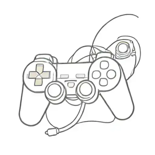 playstation controller tattoo design idea