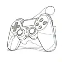 playstation controller tattoo design idea