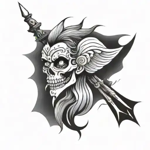 east side of sorrow tattoo design idea