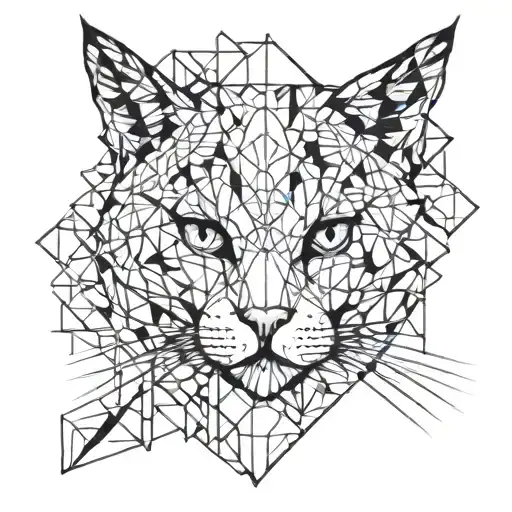 Cat tattoo design idea