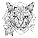 Cat tattoo design idea