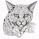 Cat tattoo design idea