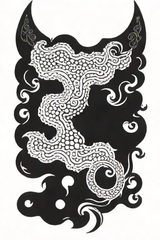 blackout neck tattoo design idea
