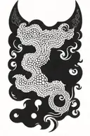 blackout neck tattoo design idea