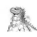 godzilla  tattoo design idea