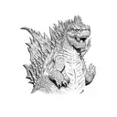 godzilla  tattoo design idea