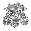 Marine Corps chevron tattoo design idea