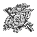 Marine Corps chevron tattoo design idea