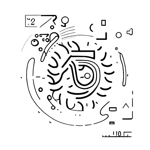 numbers 10 and 23 tattoo design idea