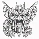 Decepticon simbol + Robot Claw tattoo design idea