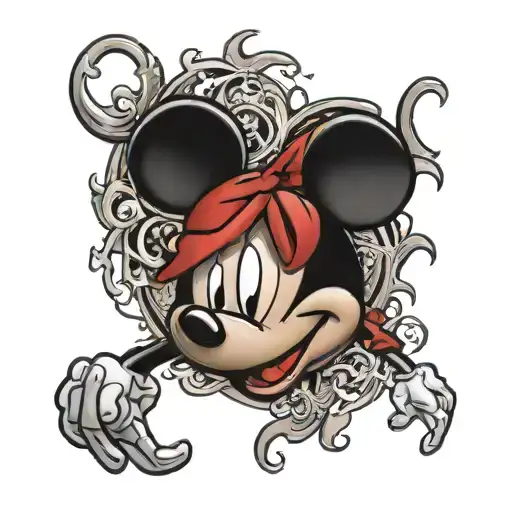 mickey mouse tattoo design idea