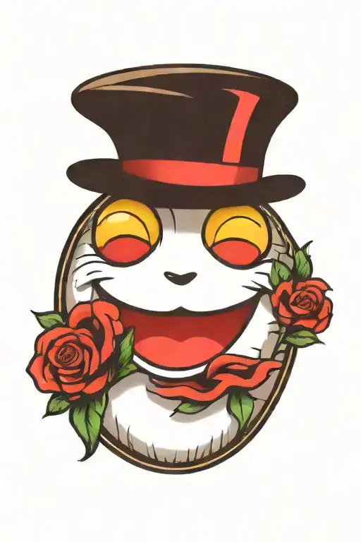 smiley tattoo design idea