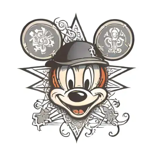 mickey mouse tattoo design idea