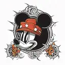 mickey mouse tattoo design idea