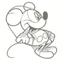 mickey mouse tattoo design idea