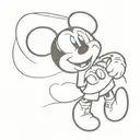 mickey mouse tattoo design idea