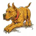 bully dog tattoo design idea