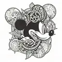 mickey mouse tattoo design idea