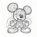 mickey mouse tattoo design idea