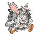 cartoons  bugs bunny tattoo design idea