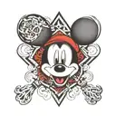 mickey mouse tattoo design idea