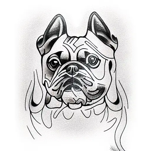 Dog tattoo design idea