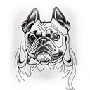 Dog tattoo design idea