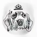 Dog tattoo design idea